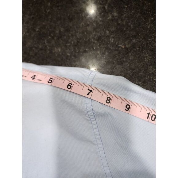 Five Four Men's Blue Dress Shirt, 2XL - Picture 6 of 10